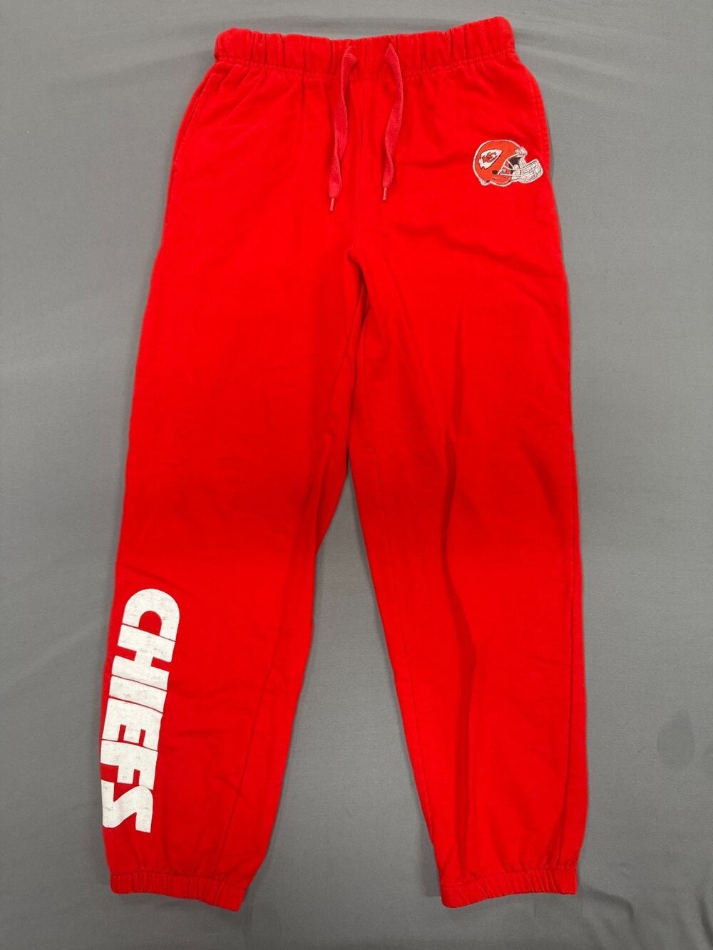 NFL Team Apparel Kansas City Chiefs Youth Joggers Red Sweatpants XXL 18
